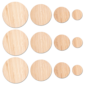 Olycraft Flat Round Wooden Boards for Painting