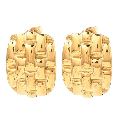 304 серьги-гвоздики из нержавеющей стали для женщин, поворот прямоугольника