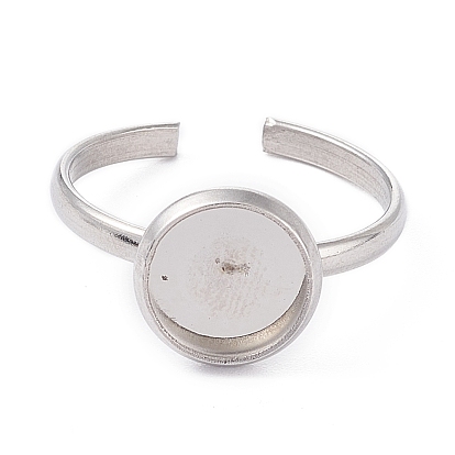 304 компоненты манжеты из нержавеющей стали, латунная фурнитура платформы для кольца, плоско-круглые