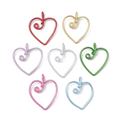 Aluminum Pendants, Heart