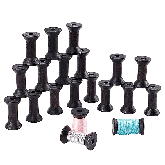 Деревянные пустые катушки ahademaker, для проволоки, шнур, упаковка ювелирных цепочек