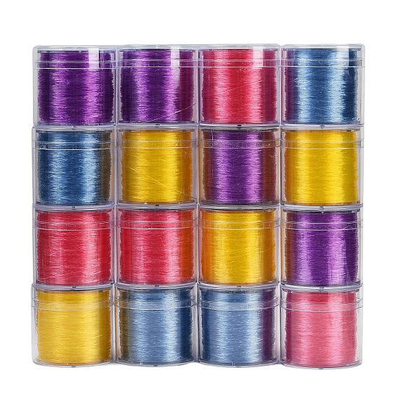 Корейская эластичная эластичная нить с круглыми кристаллами, для браслетов изготовление ювелирных изделий из драгоценных камней ремесло из бисера