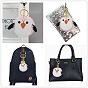 Cute Penguin Fur Ball Keychain Pendant Cartoon Penguin Keyring Bag Charm