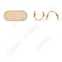 3Pcs 2 Styles PU Leather & Iron Oval Bottom, with Nylon Bag Straps, for Knitting Bag, Women Bags Handmade DIY Accessories