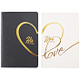 2Pcs Paper Wedding Speech Book, Rectangle