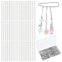 500pcs 304 broches à tête plate en acier inoxydable