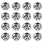20Pcs Tibetan Style European Beads, Large Hole Beads, Rondelle