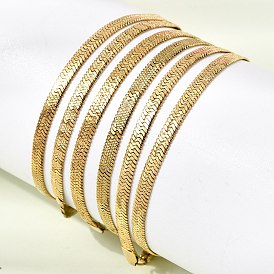 304 браслеты из змеиной цепи из нержавеющей стали для женщин