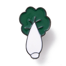 Pin de esmalte de repollo chino, insignia de aleación chapada en bronce para ropa de mochila