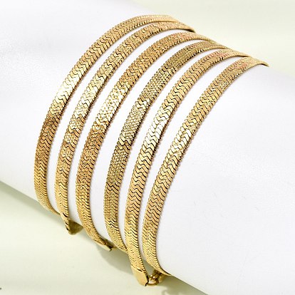 304 браслеты из змеиной цепи из нержавеющей стали для женщин