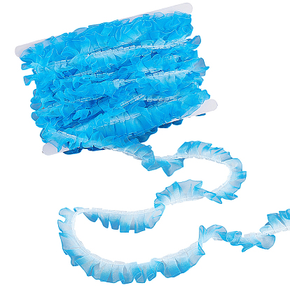 10м полиэстеровая лента с градиентным кружевом и складками, аксессуары для одежды