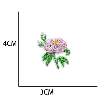 13Pcs Flower Iron on Appliques, Embroidery Cloth Patches, Stick On Patch, Costume Accessories