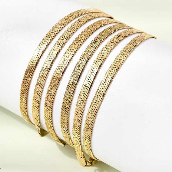 304 браслеты из змеиной цепи из нержавеющей стали для женщин