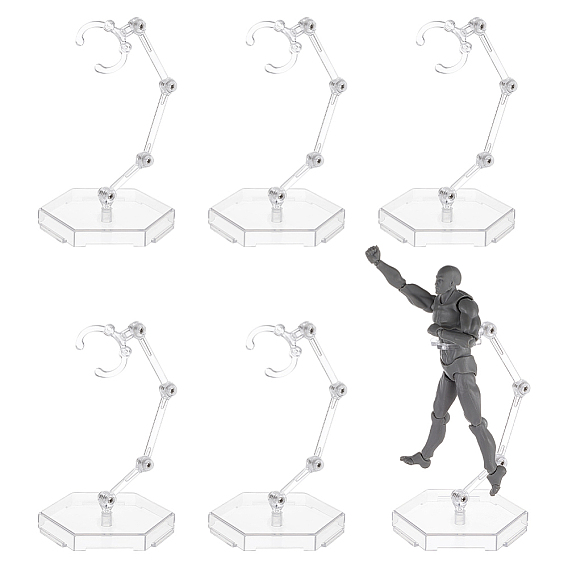 Пластиковая модель поддерживает, шестиугольная подставка для демонстрации модели, демонстрация фигурок