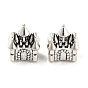 Европейские бусины из сплава в тибетском стиле, без кадмия и без свинца, бусины с большим отверстием, замок