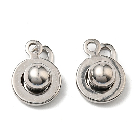 Латунь оснастки застежками, плоско-круглые