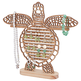 Деревянные подставки для сережек в виде морских черепах, настольный органайзер для хранения сережек