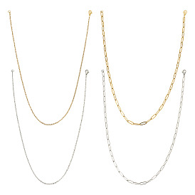 16 шт. 4 стиль 304 ожерелья из нержавеющей стали