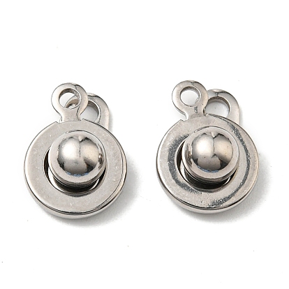 Латунь оснастки застежками, плоско-круглые