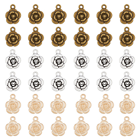 90 шт 3 цвета подвески из сплава в тибетском стиле, выросли прелести