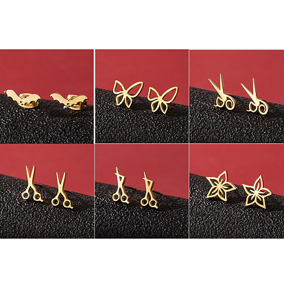 Серьги-гвоздики из нержавеющей стали, прекрасно для женщин