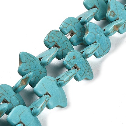 Synthetic Turquoise Beads Strands, Animal