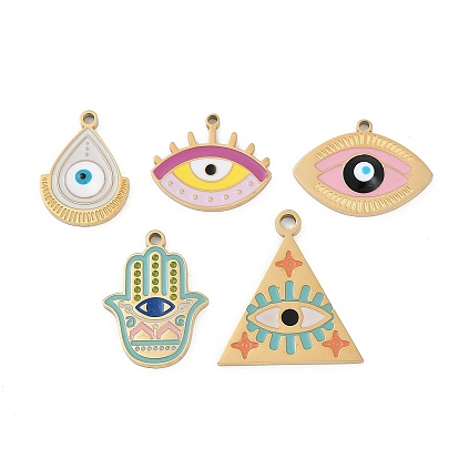 304 нержавеющей стальной эмали подвески, реальный 18 k позолоченный, ионное покрытие (ip)