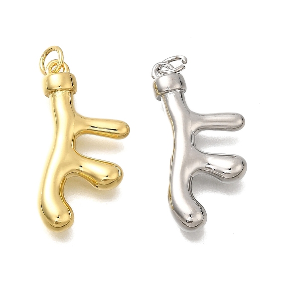 Латунные подвески, форма рога, с целью перехода в кольце