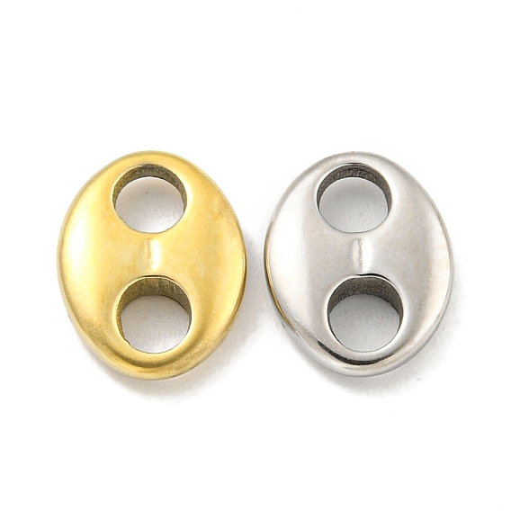 304 овальные подвески из нержавеющей стали, ссылки на кофейные зерна