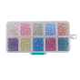 10 couleurs cuisson de perles de verre transparentes peintes