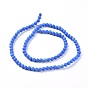 Natural Howlite Beads Strands, Dyed & Heated, Round