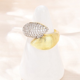 Манжеты из латуни с микро паве кубический цирконий для женщин