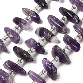 Природный аметист нитей бисера, самородки