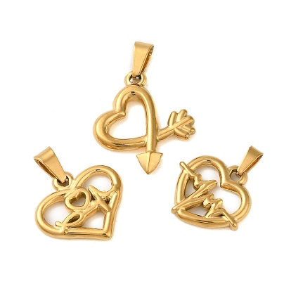 Ионное покрытие (ip) 304 подвески из нержавеющей стали, шарма сердца