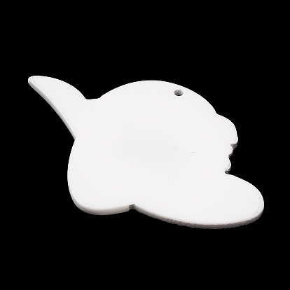 Opaque Acrylic Pendants, for DIY Earring Necklace Making, Hat