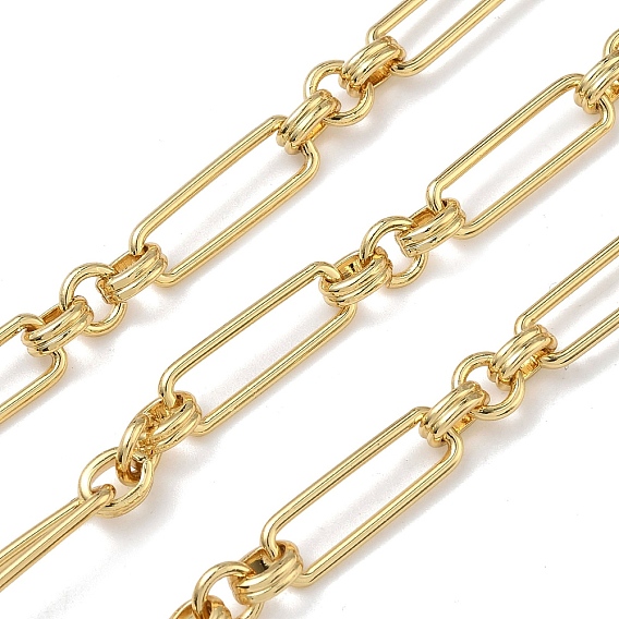 Прямоугольные латунные звенья цепи, долговечный, стойки покрытие, без свинца и без кадмия, пайки, с катушкой