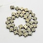 Greek Cross Non-magnetic Synthetic Hematite Beads Strands, Imitation Pyrite