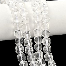 Природных кристаллов кварца бисер нитей, горного хрусталя, граненый стол, вырезанный куб