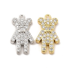 Стойка металлическая латунная микропрофилированная кубическая циркония подвески, без кадмия и без свинца, долговечный, медведь очарование