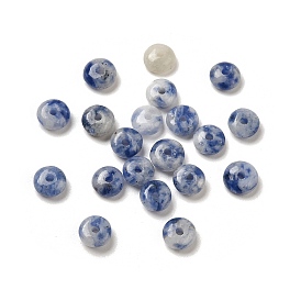 Натуральные голубые пятна яшмы, рондель