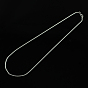 304 Stainless Steel Snake Chain Necklaces, with Lobster Clasps, 19.6 inch