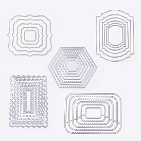 Frame Metal Cutting Dies Stencils, for DIY Scrapbooking/Photo Album, Decorative Embossing DIY Paper Card
