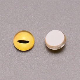 Resin Cabochons, Half Round/Eye
