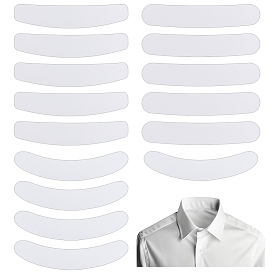 15Pcs 3 Styles Plastic Tab Collar for Clergy Shirt, White Priest Collar, Collar Lining Stay