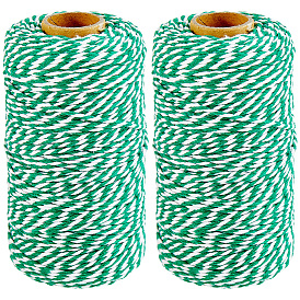 2 рулоны макраме 2 хлопковая плетеная нить с двумя слоями, с катушкой, круглые