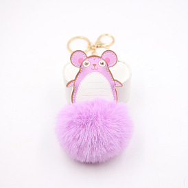 Adorable Mouse Fur Keychain for Women's Bags and Accessories - Cute Gift Pendant
