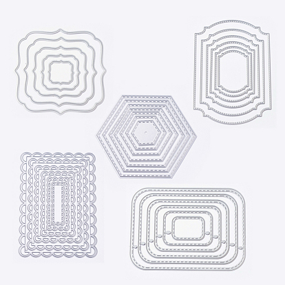 Frame Metal Cutting Dies Stencils, for DIY Scrapbooking/Photo Album, Decorative Embossing DIY Paper Card