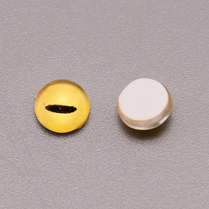 Resin Cabochons, Half Round/Eye