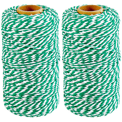 2 рулоны макраме 2 хлопковая плетеная нить с двумя слоями, с катушкой, круглые