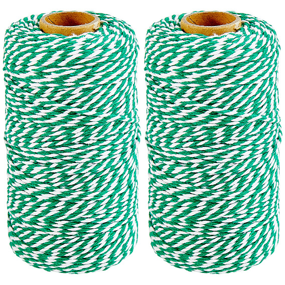 2 рулоны макраме 2 хлопковая плетеная нить с двумя слоями, с катушкой, круглые